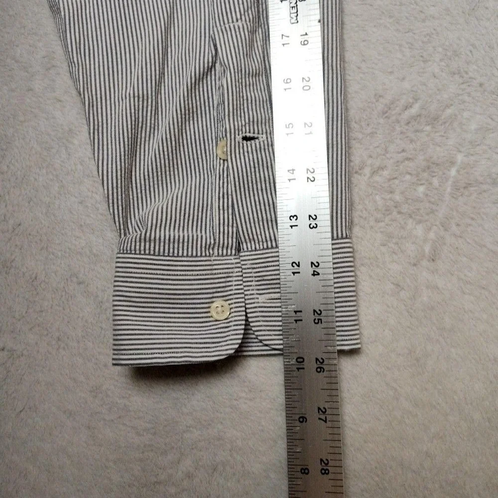 Ralph Lauren Shirt Mens‎ XL Blue Striped Button-Up Blake 100% Cotton Pony